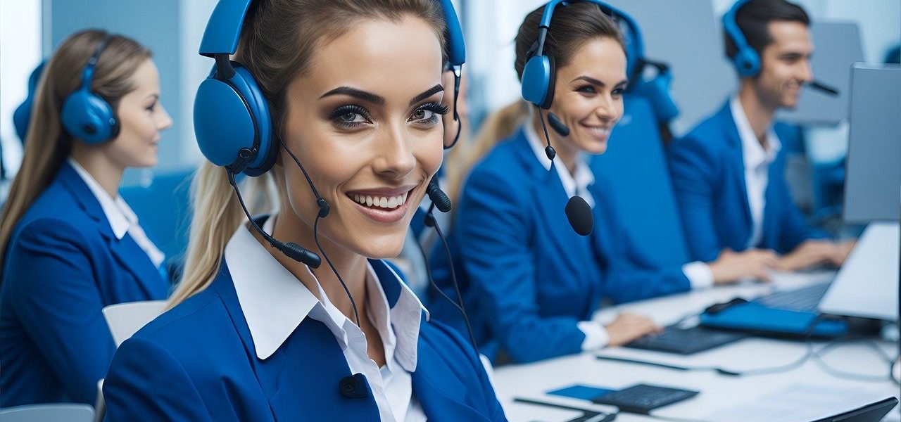 call center, customer service, woman